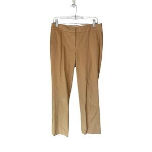 J.Crew Tan Business Office Career Cotton Blend Straight Leg Dress Pants Size 6‎